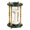 Clessidra Decorativa Verde e Oro, 60 Minuti
