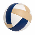 Pallone da pallavolo blu beige bianco con struttura a pannelli