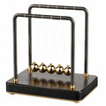 Pendolo di Newton Decorativo Nero e Oro