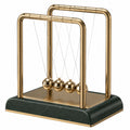 Pendolo di Newton Decorazione da Scrivania 5 Sfere Oro Nero