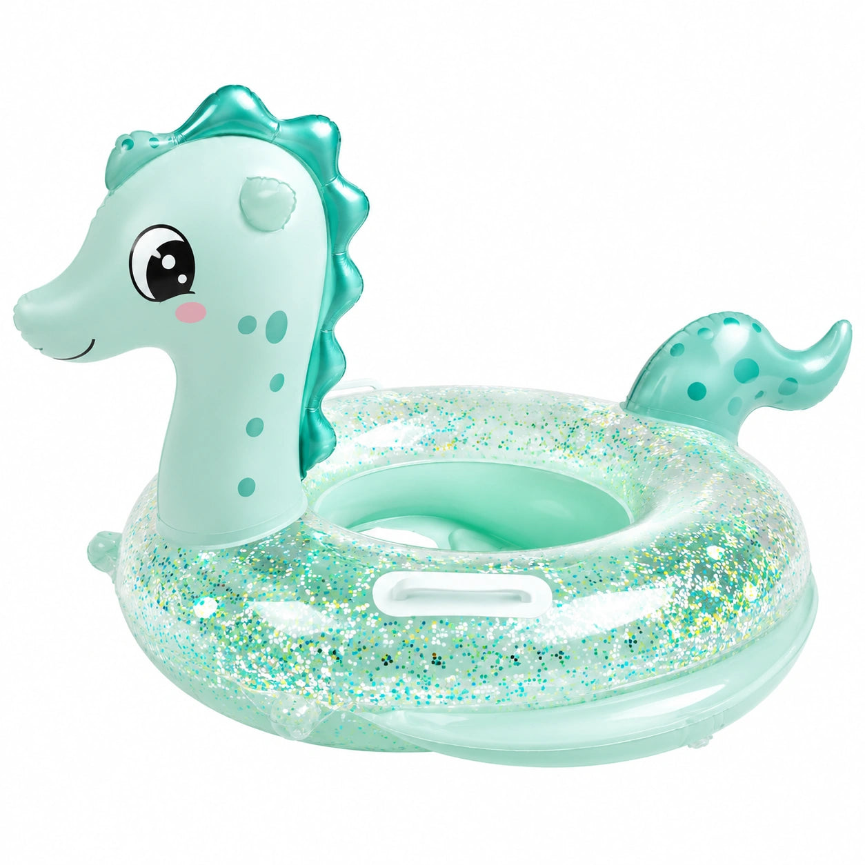 Salvagente Gonfiabile Bambini Drago Verde con Paillettes